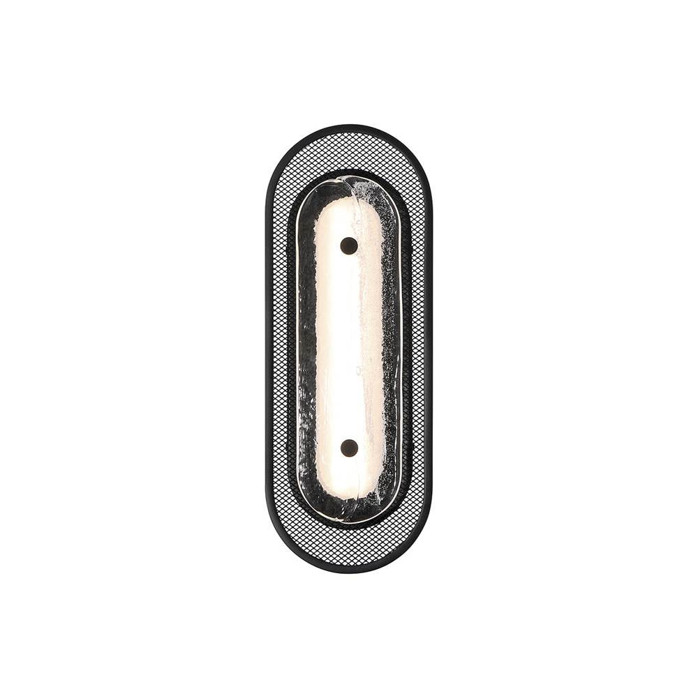 Eurofase 49442-014 Matte Black Tramore, Wall Sconce, 16'', Matte Black, Silver Glass Image 2