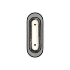 Eurofase 49442-014 Matte Black Tramore, Wall Sconce, 16'', Matte Black, Silver Glass Image 2