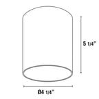 Eurofase 34328-019 White Cask,1lt Led Flushmount,8w,wht Image 1