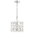 Eurofase Perrene, Chandelier, 3-light, 14'', Chrome, Clear Glass