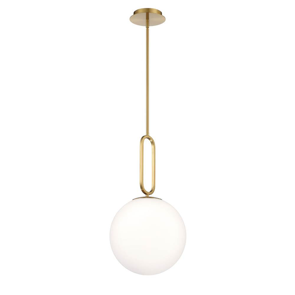 Eurofase 37233-036 Gold Prospect, Pendant, 12'', Gold, White Glass Image 2