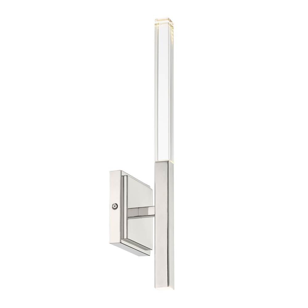 Eurofase 45636-011 Polished Nickel Benicio, Wall Sconce, 18'', Polished Nickel, Clear Glass Image 2