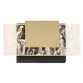Eurofase 45345-012 Gold Black Mix Kasha, Vanity, 9'', Gold-black Mix, Clear-white Acrylic Image 1