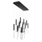 Eurofase 46771-018 Matte Black Benicio, Chandelier, 18-light, 42'', Matte Black, Clear Glass Image 2