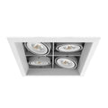 Eurofase  Multiple 15w 4 Lights Square Trim 40 Degree Gimbal 3500k White/white
