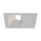 Eurofase Oscar Small 10w Square White Trim White Baffle Wall Wash Wide 2700k Clear Lens