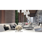 Eurofase 37345-036 Anodized Silver Coburg, Chandelier , 33'', Anodized Silver Image 5