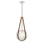 Eurofase 35990-024 Chrome Rosemount, Pendant, 12'', Chrome, White Glass Image 2