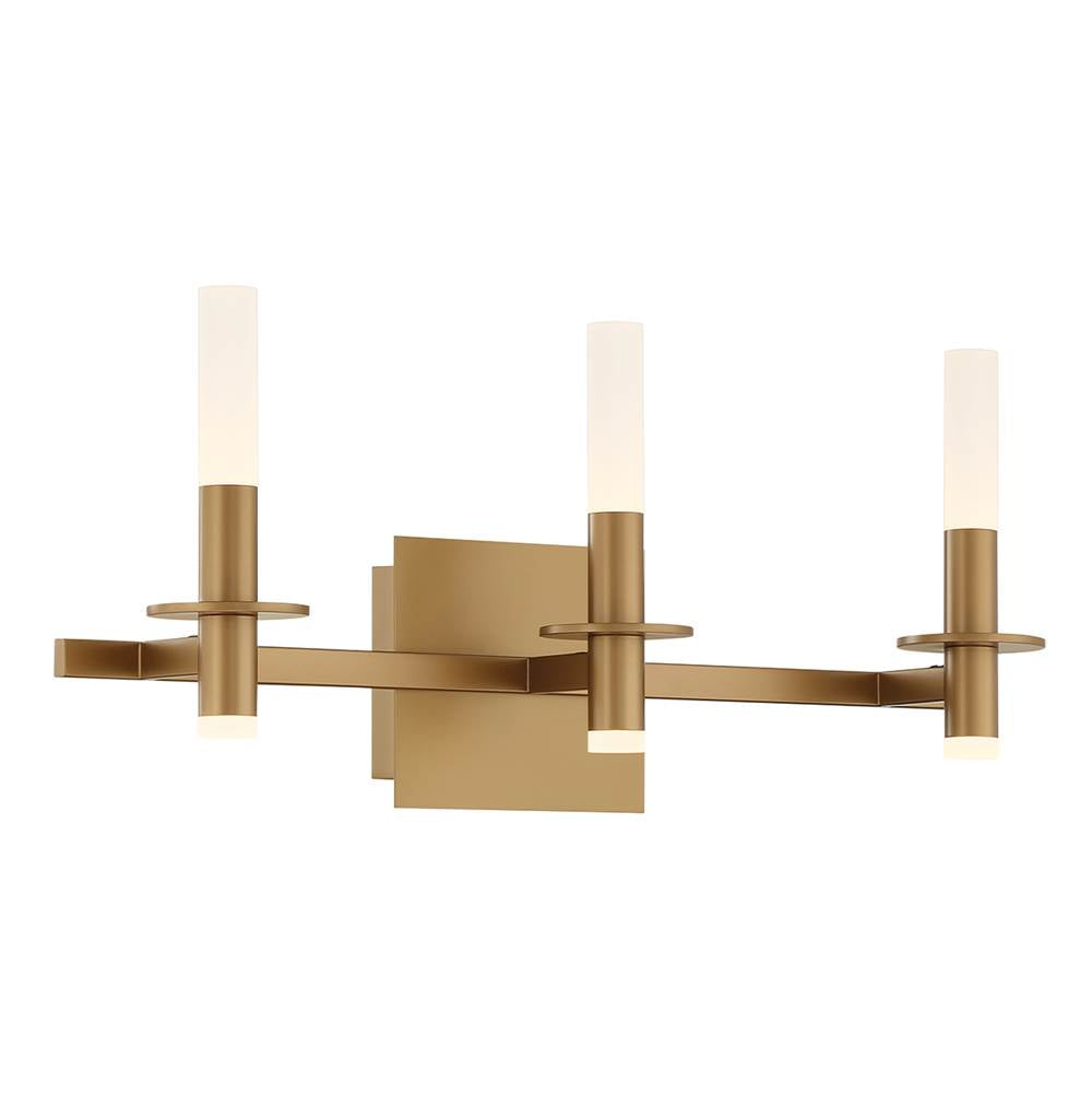 Eurofase 45234-019 Gold Torna, Vanity, 3lt, 24'', Gold, White Acrylic Image 2