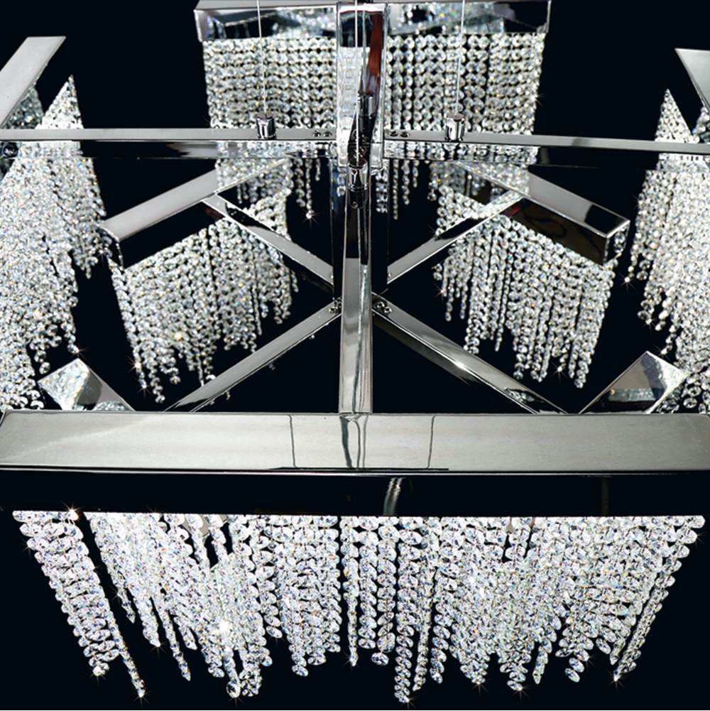 Eurofase 30005-013 Chrome Rossi, Chandelier , 10-light, 51'', Chrome Image 5