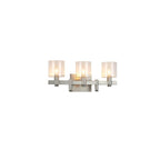 Eurofase 46812-025 Satin Nickel Decato, Vanity, 3lt, 21'', Satin Nickel, Clear Glass Image 1