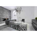 Eurofase 31446-013 Matte Black Santana, Chandelier , 18-light, 42'', Matte Black Image 1