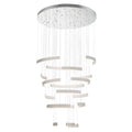Eurofase 43902-038 Matte Grey Verdura, Chandelier, 18-light, 41'', Matte Grey, White Acrylic Image 1