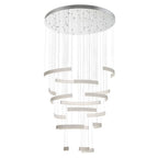 Eurofase 43902-038 Matte Grey Verdura, Chandelier, 18-light, 41'', Matte Grey, White Acrylic Image 1