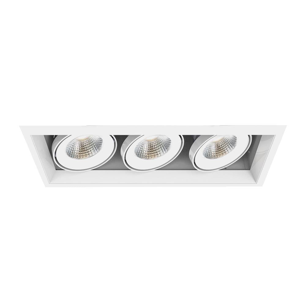 Eurofase  Multiple 15w 3 Lights Trim 20 Degree Gimbal 4000k White/white