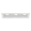 Eurofase TGO3T02RGRGG1527MCL  Tango 15w 3 Light White Trim Gimbal Medium 2700k Clear Lens Image 1