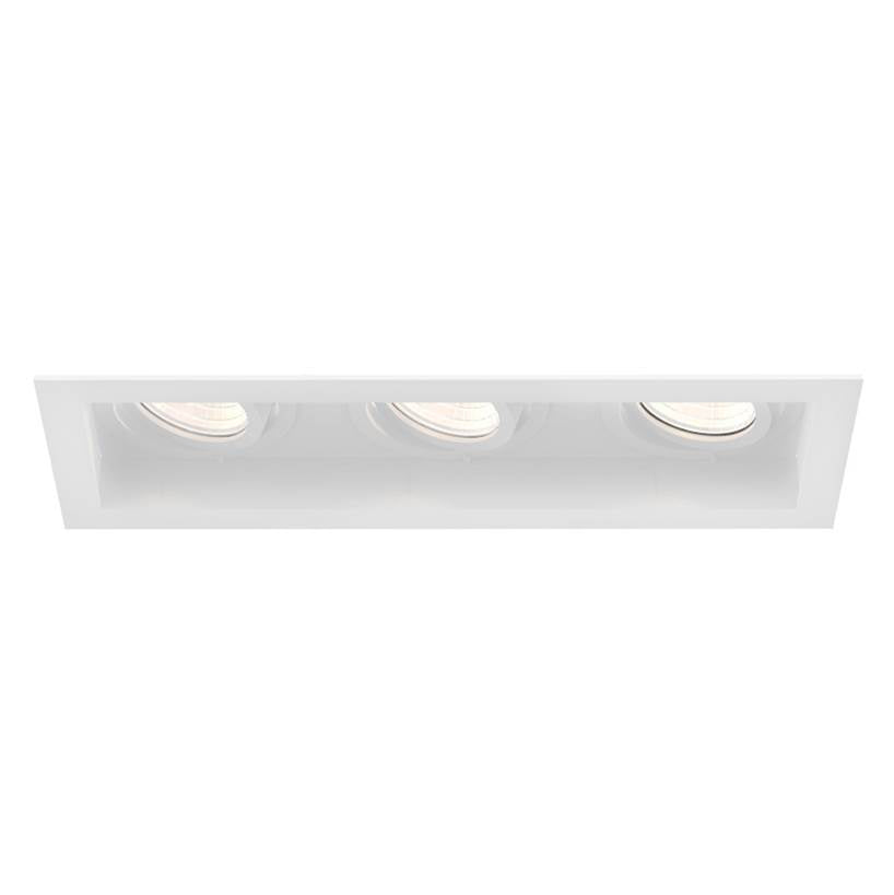 Eurofase TGO3T02RGRGG1530WCL  Tango 15w 3 Light White Trim Gimbal Wide 3000k Clear Lens Image 1