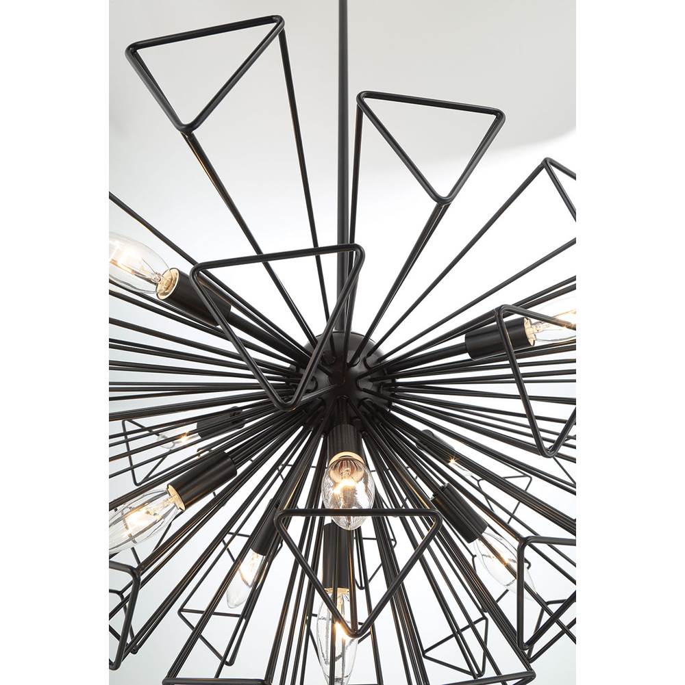 Eurofase 46761-019 Matte Black Dendelio, Chandelier , 10-light, 45'', Matte Black Image 3