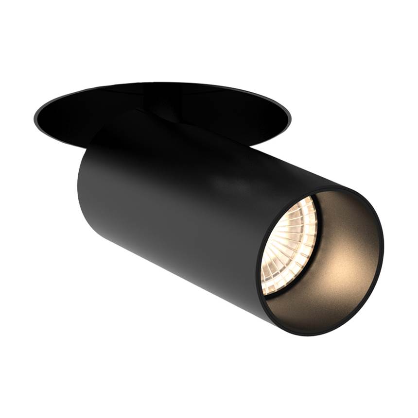 Eurofase Tango 15w 1 Light Round Black Trimless Suspension 3000k Clear Lens