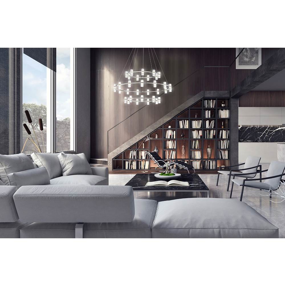 Eurofase 33726-014 Chrome Netto, Chandelier , 33-light, 41'', Chrome Image 5