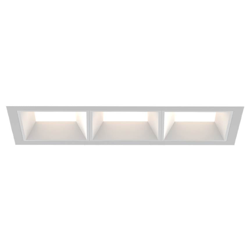 Eurofase Bravo 15w 3 Light White Trim Panel Wide 3000k