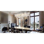 Eurofase 34032-015 Chrome Trento, Chandelier, 15-light, 56'', Chrome, Clear Glass Image 9