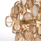 Eurofase 34031-022 Gold Trento, Chandelier, 12-light, 40'', Gold, Amber Glass Image 6