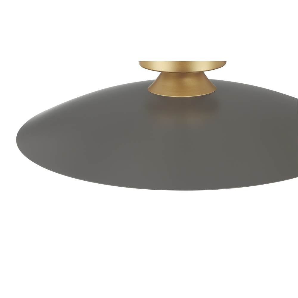 Eurofase 46815-033 Matte Grey Welsh, Flush Mount, 18'', Matte Grey, White Glass Image 3