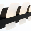 Eurofase 35657-025 Matte Black Cambridge, Vanity, 5lt, 36'', Matte Black, White Acrylic Image 1