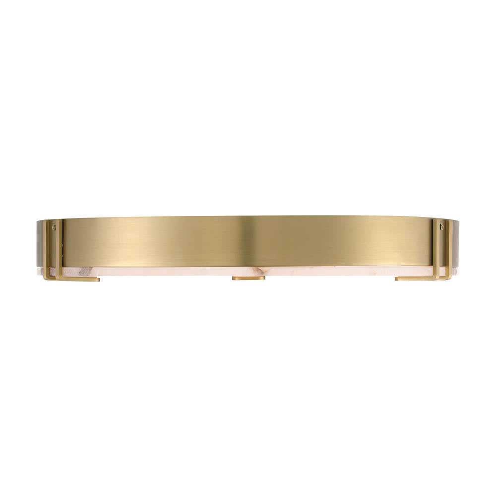Eurofase 48959-018 Gold Noga, Flush Mount , 22'', Gold, Alabaster Image 6