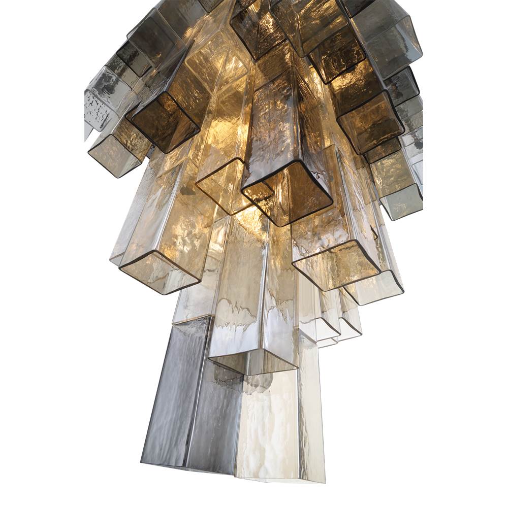 Eurofase 47912-014 Chrome Altesa, Chandelier, 20-light, 46'', Chrome, Mixed Glass Image 1