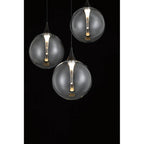 Eurofase 48929-011 Matte Black Iissa, Chandelier, 7-light, 21'', Matte Black, Clear Glass Image 3