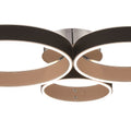 Eurofase 43894-017 Matte Black Verdura, Flush Mount, 25'', Matte Black, White Acrylic Image 1