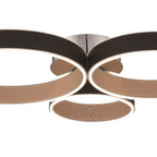 Eurofase 43894-017 Matte Black Verdura, Flush Mount, 25'', Matte Black, White Acrylic Image 1