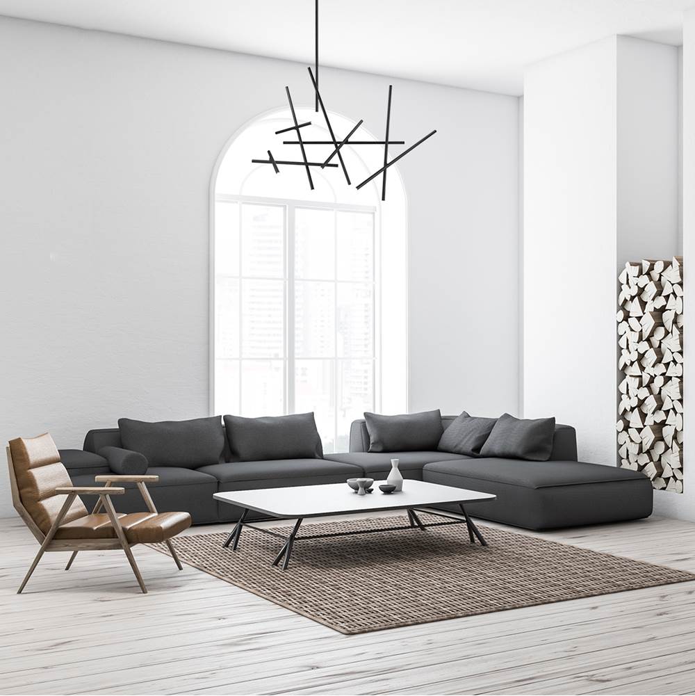 Eurofase Crossroads, Chandelier , 18-light, 59'', Brushed Brass