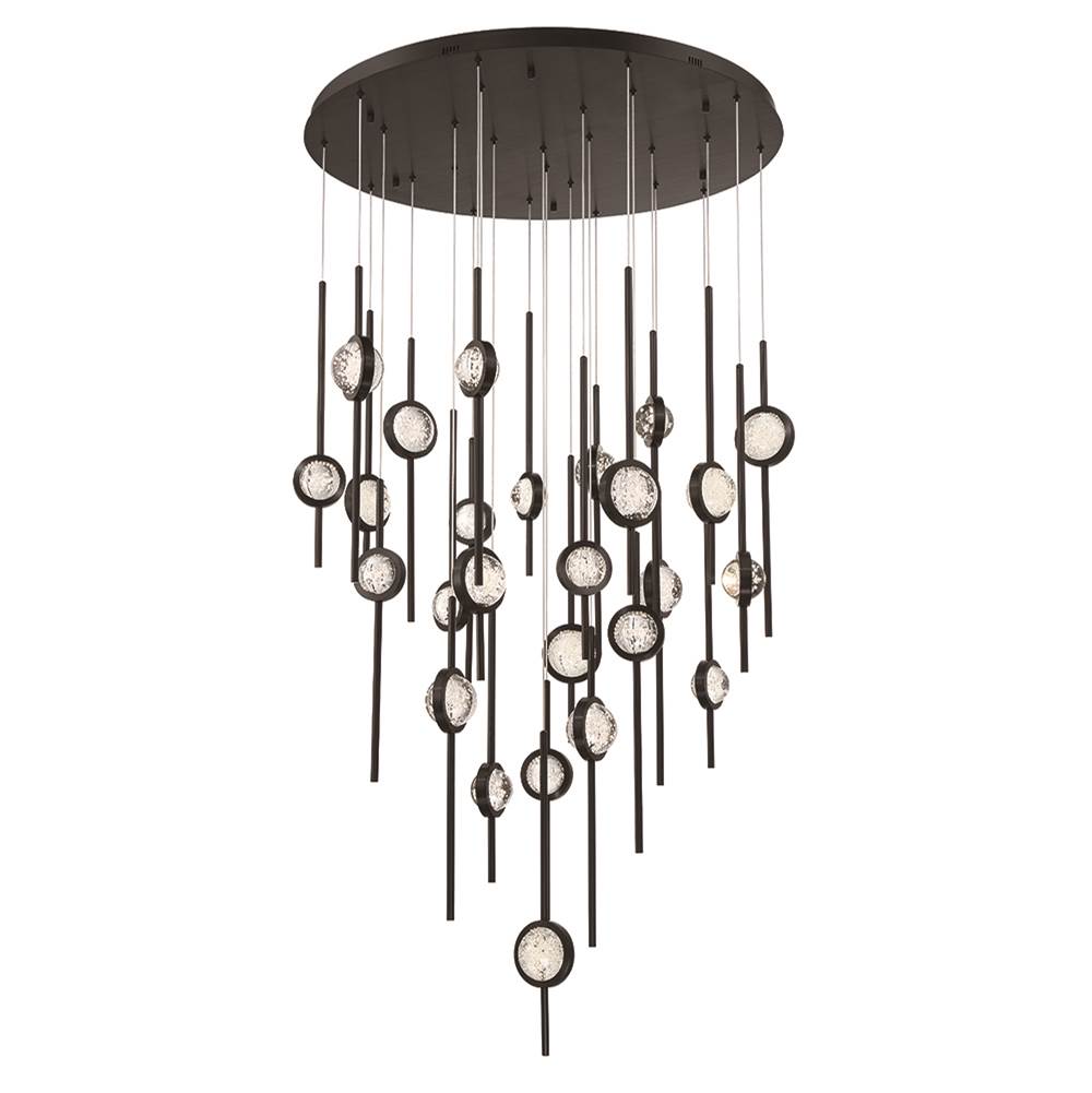Eurofase 43890-019 Anodized Black Barletta, Chandelier , 26-light, 40'', Anodized Black Image 3