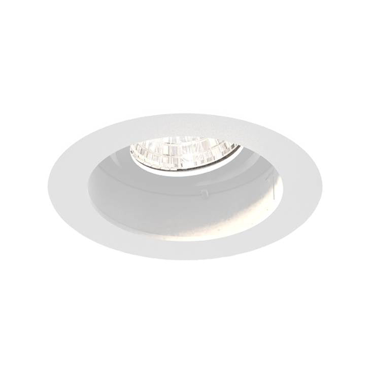 Eurofase Tango 10w 1 Light Round White Trim Gimbal Flood 3500k Clear Lens