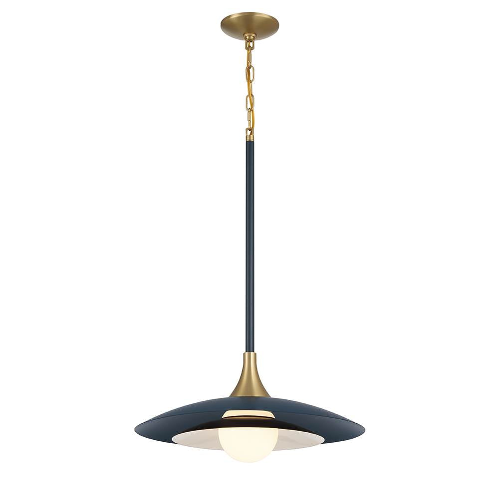 Eurofase 46441-027 Matte Blue Welsh, Pendant, 18'', Matte Blue, White Glass Image 4