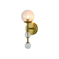 Eurofase 47358-010 Gold Traiton, Wall Sconce, 15'', Gold, Clear Glass Image 1