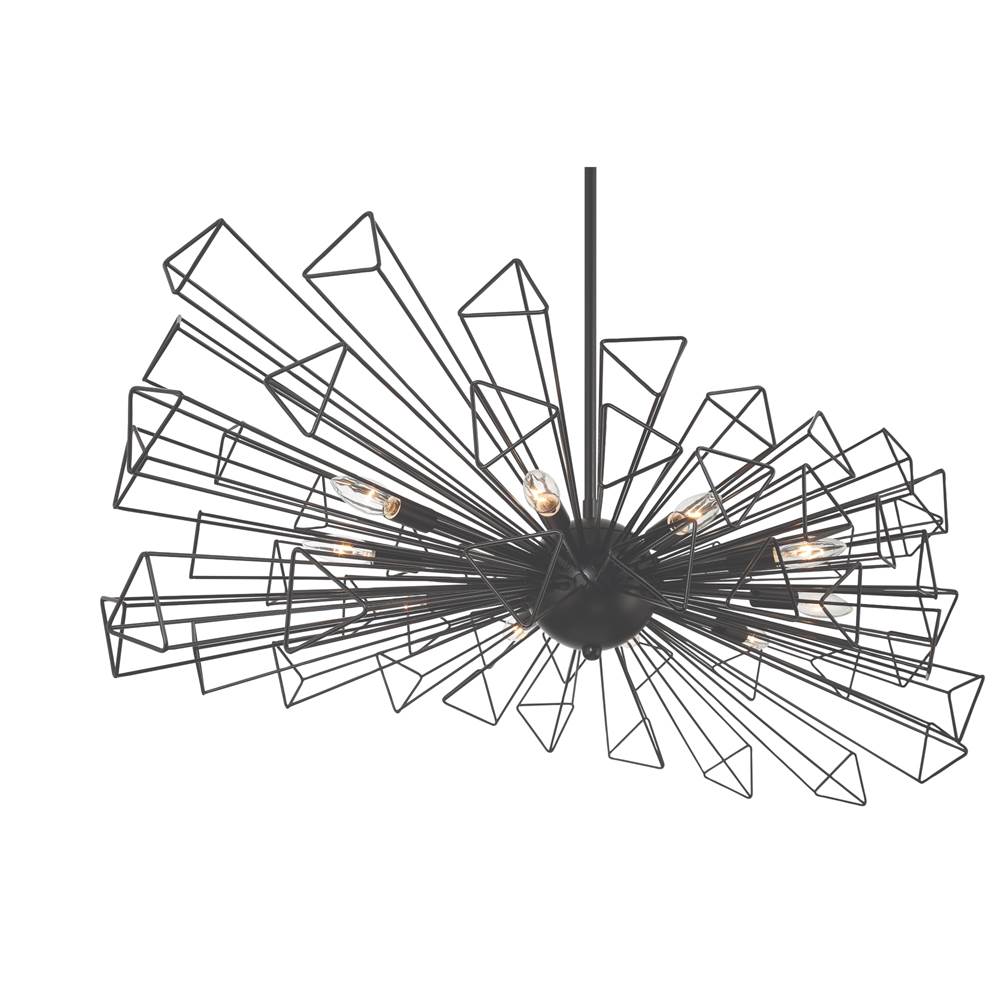 Eurofase 46761-019 Matte Black Dendelio, Chandelier , 10-light, 45'', Matte Black Image 7