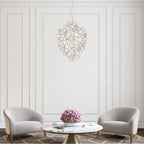 Eurofase Trento, Chandelier, 7-light, 25'', Chrome, Clear Glass
