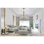 Eurofase 48925-013 Gold Iissa, Chandelier, 10-light, 40'', Gold, Clear Glass Image 2