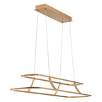 Eurofase 43877-027 Matte Gold Cadoux, Chandelier, 44'', Matte Gold, Clear Glass Image 3