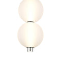 Eurofase 47190-023 Polished Nickel Palmas, Pendant, 2-light, 16'', Polished Nickel, White Glass Image 1