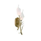 Eurofase 47228-016 Antique Gold Matera, Wall Sconce, 2-light, 21'', Antique Gold, White Glass Image 2