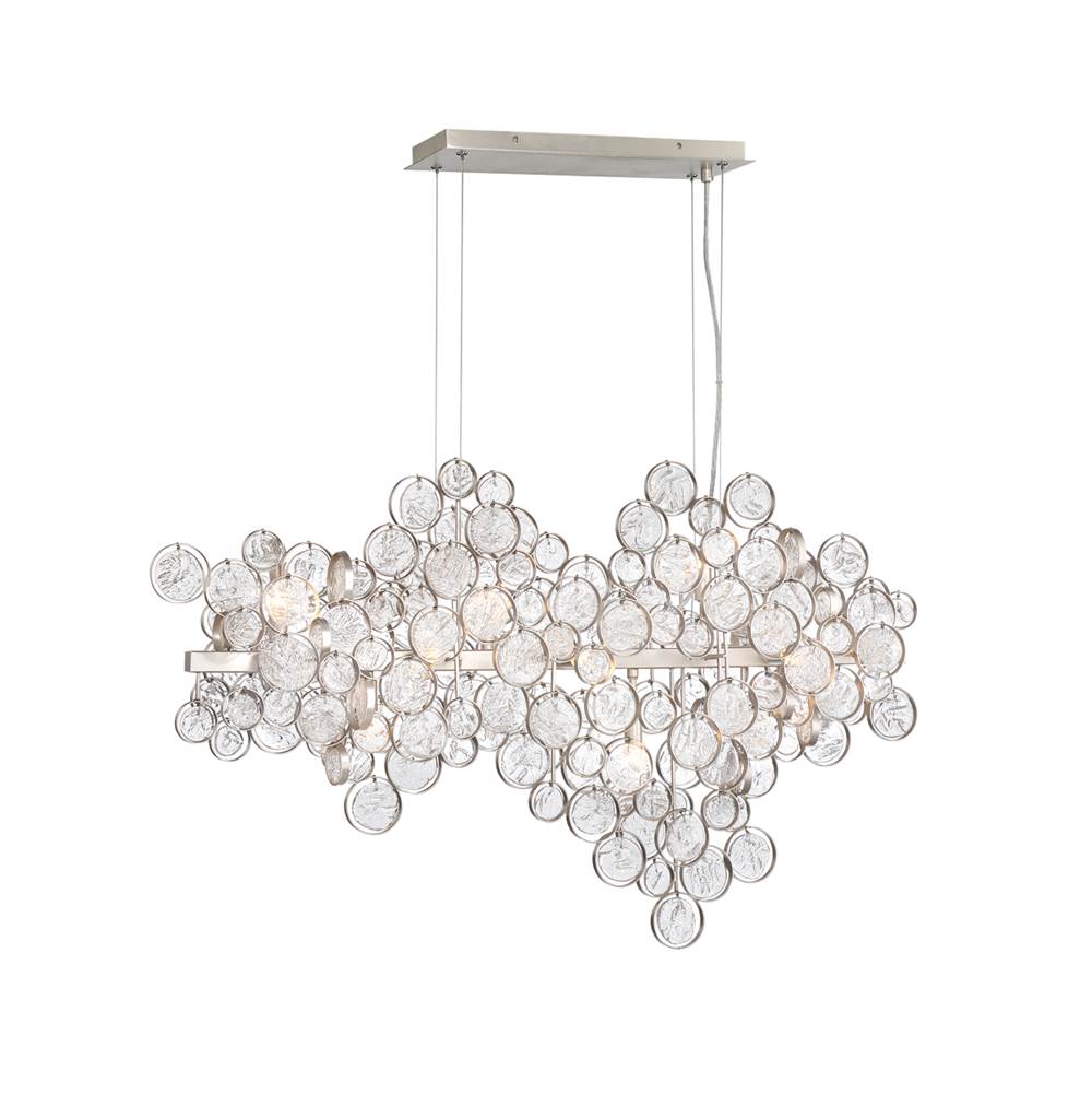 Eurofase 34031-018 Chrome Trento, Chandelier, 12-light, 40'', Chrome, Clear Glass Image 8