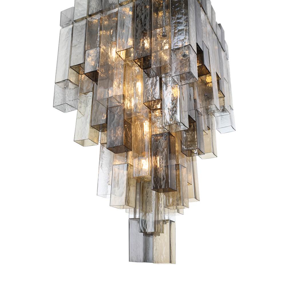 Eurofase 47912-014 Chrome Altesa, Chandelier, 20-light, 46'', Chrome, Mixed Glass Image 3