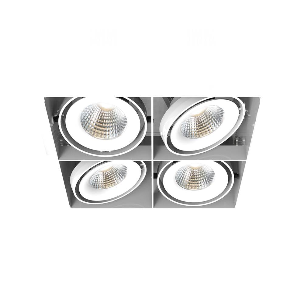 Eurofase  Multiple 26w 4 Lights Square Trimless 20 Degree Gimbal 3000k White