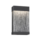 Eurofase Tiffany, Outdoor, 11'', Powder Coat Black, Clear Glass