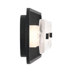 Eurofase 49445-015 Matte Black Tramore, Wall Sconce, 38'', Matte Black, Silver Glass Image 2